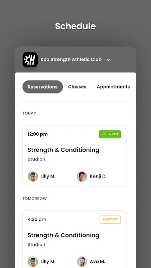Koa Strength Athletic Club Screenshot 2