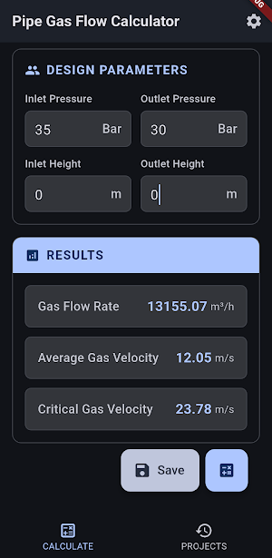 Pipe Gas Flow Screenshot 2