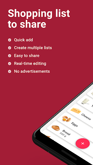 WeNeed, the shopping list Screenshot 0