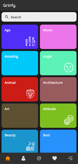 Grinfy - Jokes & Quotes Screenshot 1