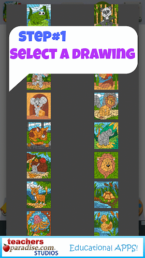 Color By Numbers Game for Kids Screenshot 1