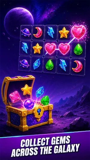 Space Gems: Cosmic Rush Screenshot 3