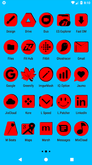 Red and Black Icon Pack Screenshot 2