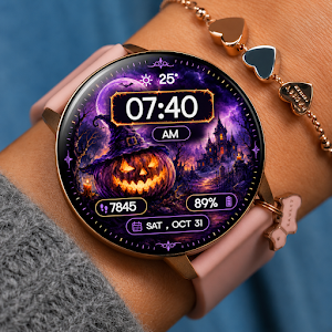 Pumpkin Castle Watch Face Screenshot 1