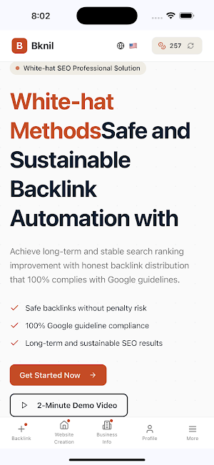 Bknil SEO : Backlink Builder Screenshot 0