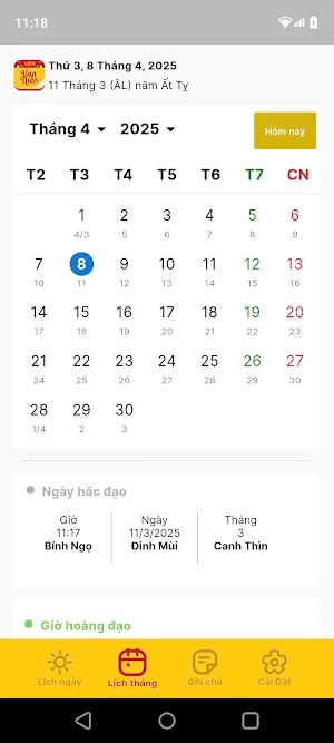 Lịch Vạn Niên Screenshot 0