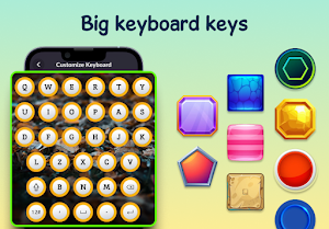 Big Letters & Numbers Keyboard Screenshot 0