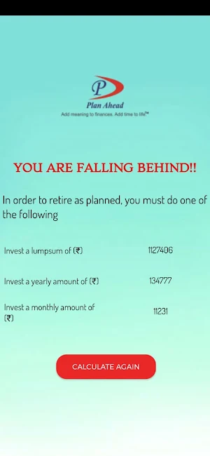 Retirement Calculator Screenshot 2