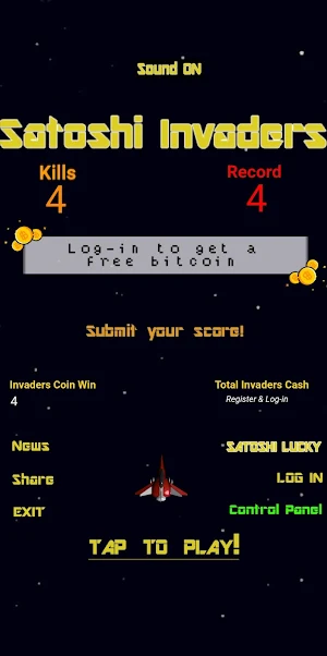 Satoshi Invaders Screenshot 0
