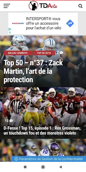Touchdown Actu Screenshot 0