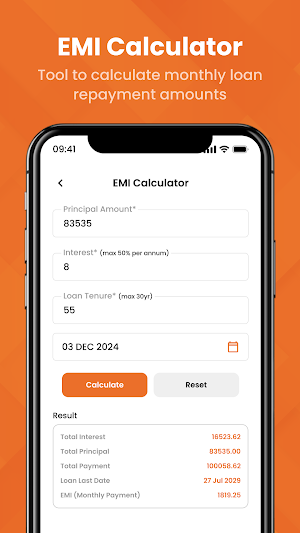 Aadhar Me EMI Loan Calculator Screenshot 3