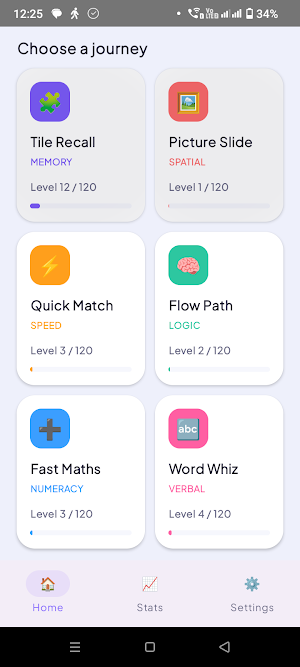 BrainTrain: Daily Mind Games Screenshot 1