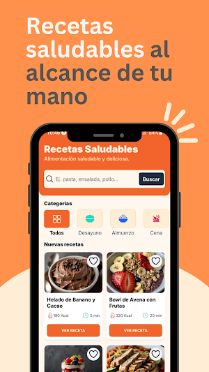 NutriGains: Recetas saludables Screenshot 0