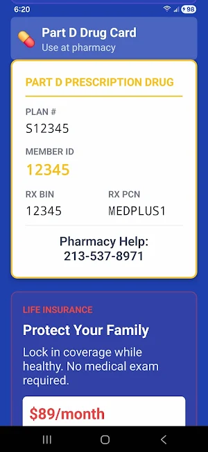 Alphavisor: Medicare Wallet Screenshot 1