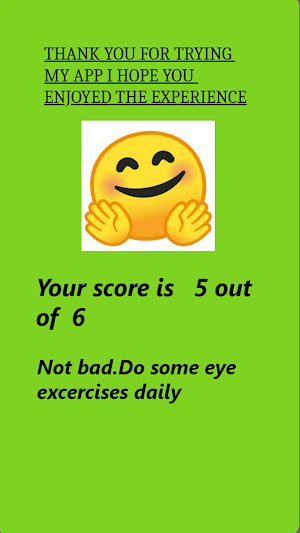 Eye checkup App by Shelomitha Screenshot 0