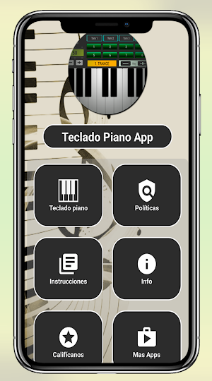Simple Piano App - Sintetizador Órgano y Percusión Screenshot 2