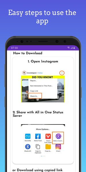 Saver Status : Image & Video Screenshot 2