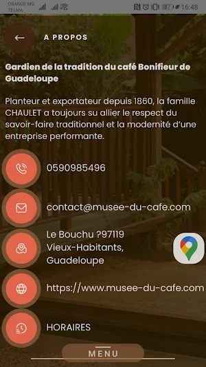 Musée du Café Screenshot 2