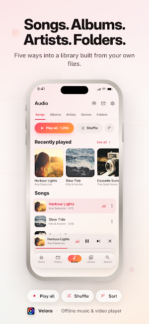 Velora: Music & Video Player Screenshot 3