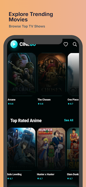 CineGo - Movies & TV Show Screenshot 2