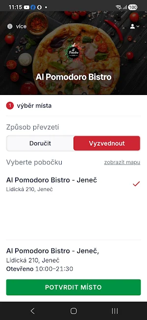 Al pomodoro bistro Screenshot 0
