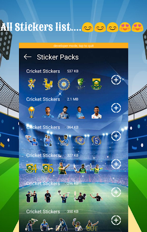 Cricket Stickers for WhatsApp-Cricket WA Stickers Screenshot 2