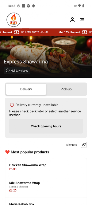 Express Shawarma Screenshot 2