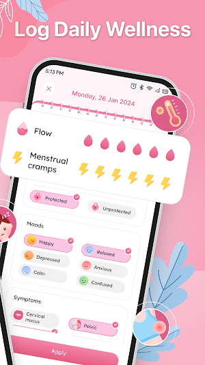 Moona: Period Tracker & Cycle Screenshot 2