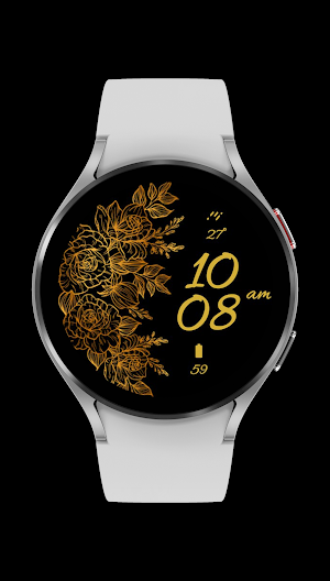 Golden Flower: Watch Face Screenshot 2