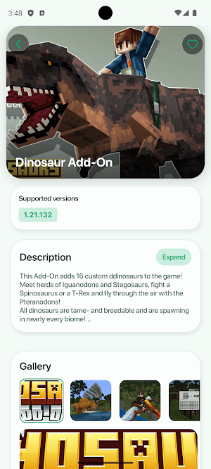 Dinosaur Mod for Minecraft PE Screenshot 2