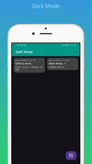 Self Note: Notepad Screenshot 1