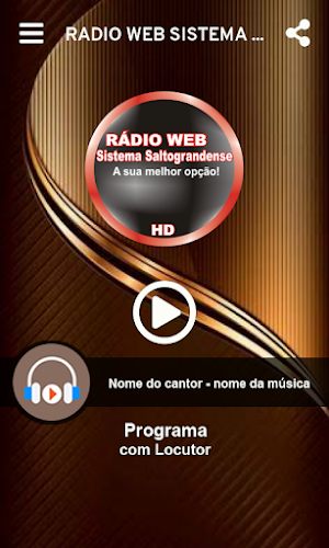 RÁDIO WEB SISTEMA SALTOGRANDENSE Screenshot 1