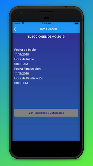 Votaciones COLYPRO Screenshot 2