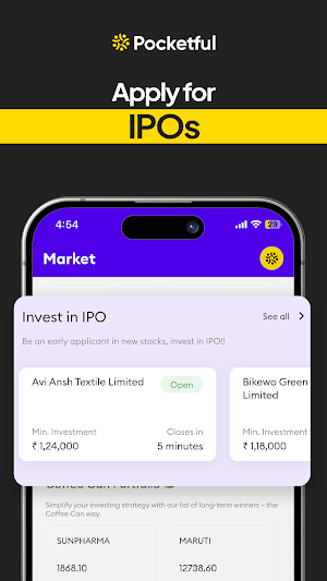 Pocketful Stocks, IPO, Trading Screenshot 3