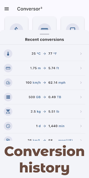 Conversor³ - Unit Converter Screenshot 3