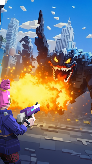 Pixel City War: Fly Shooter Screenshot 2