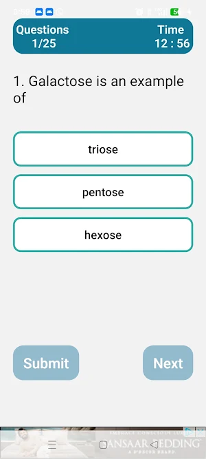 Molecular Biology Quiz Screenshot 0