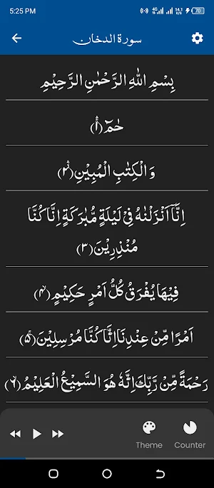 Surah Dukhan سورة الدخان Screenshot 1