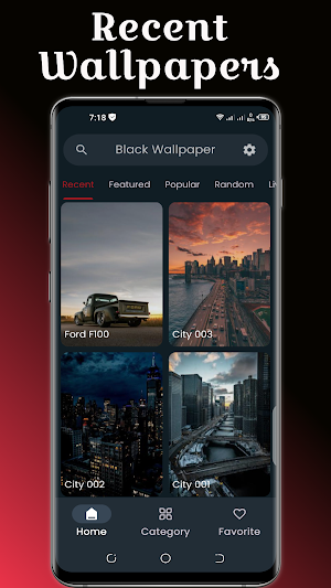 Black Wallpapers, 4K, Live, 3D Screenshot 1