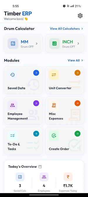 Timber ERP Screenshot 0
