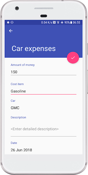 Accounting for car expenses Screenshot 2