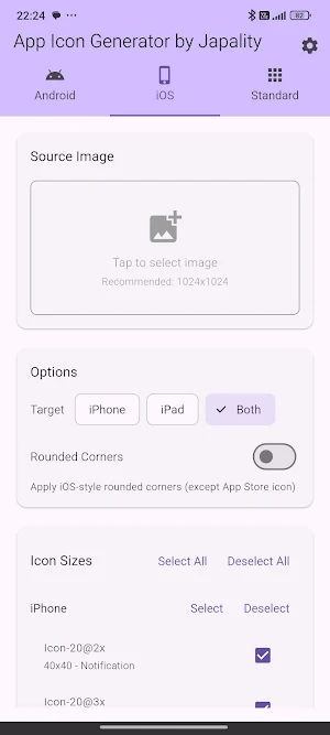 App Icon Generator by Japality Screenshot 1