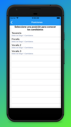 Elecciones COLTRAS Screenshot 3
