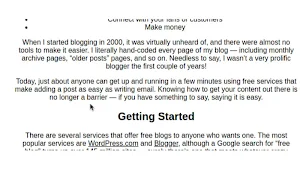 Blogging Guide Screenshot 1