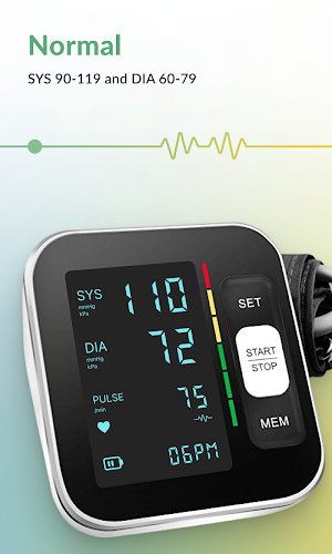 Blood Pressure Monitor Screenshot 1