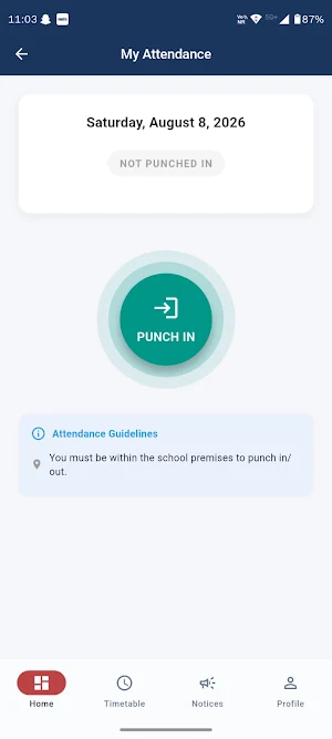 S.D Publick School Staff App Screenshot 1