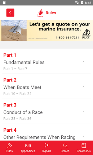 Racing Rules with Sail Canada  Screenshot 1
