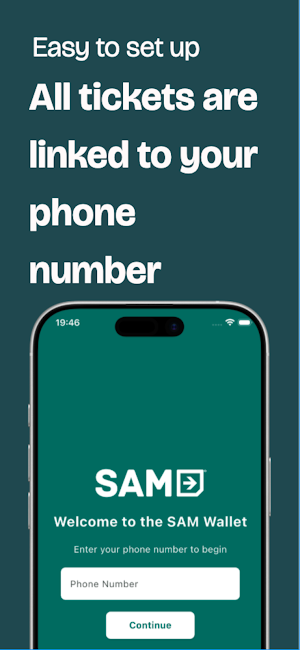SAM Wallet Screenshot 1