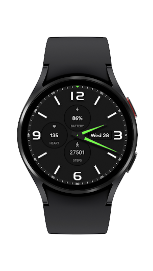 Mechanical Green watch face Screenshot 0