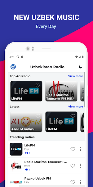 Uzbek Radio: O'zbekiston FM Screenshot 2